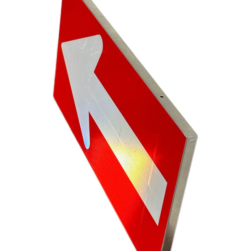 L400*W280*H2.0mm 3M Filmo riflettente a freccia cartellone segnale stradale personalizzabile per la sicurezza stradale