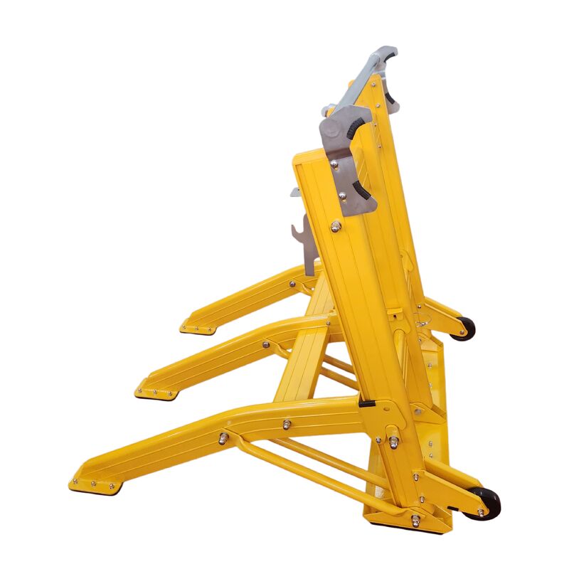 Barricate per veicoli portatili leggere da 25 kg con design pieghevole e alta visibilità gialle per la sicurezza della costruzione stradale