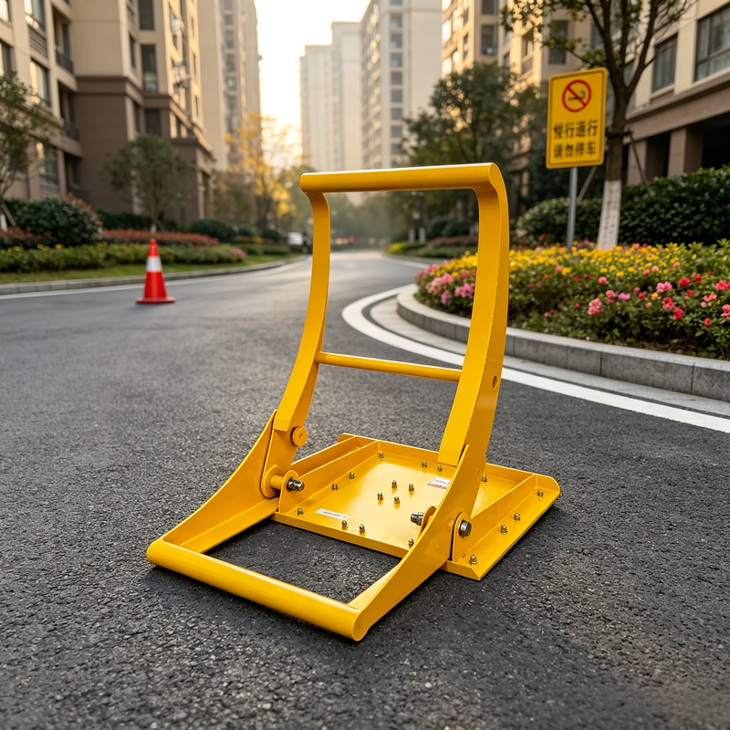 Barriera Anticarro con Design Pieghevole e Verniciatura Elettrostatica per Strade Urbane
