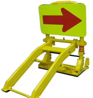 Barricata portatile pieghevole larghezza 660 mm con spruzzatura elettrostatica per zone di costruzione