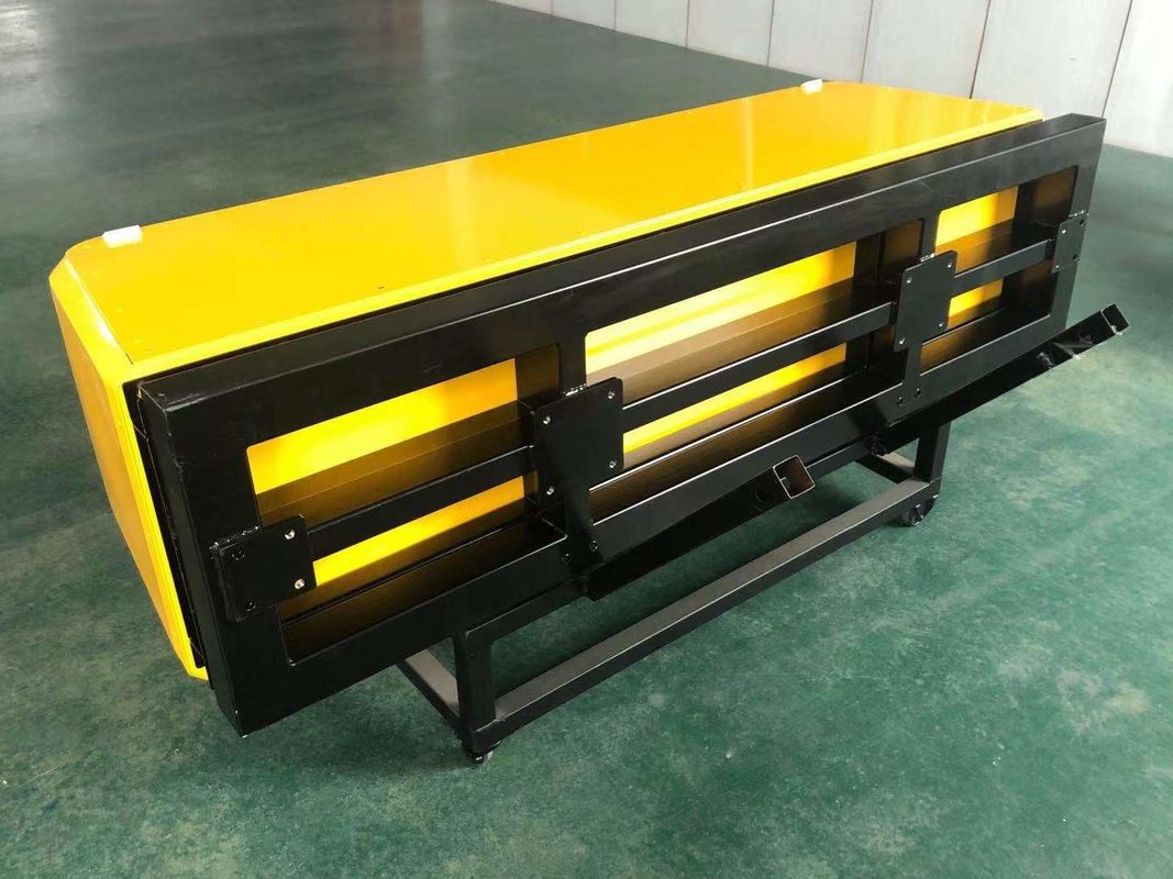 Barriere di alluminio del veicolo di colore giallo anti per il camion di immondizia