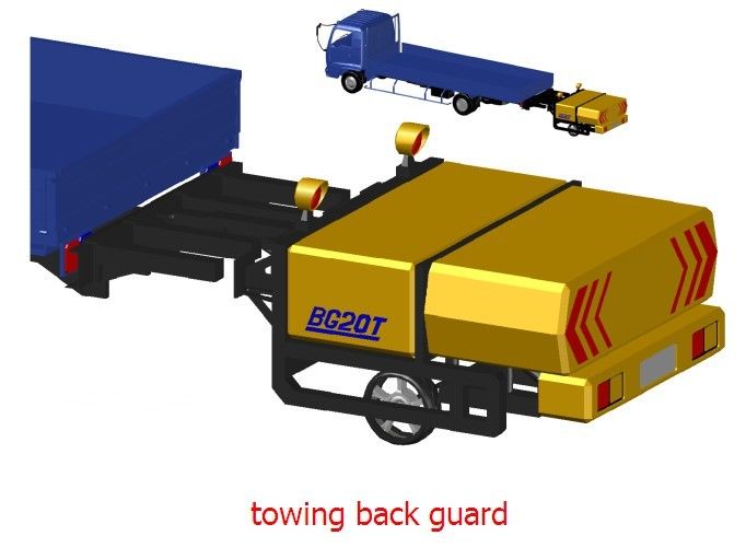 Giallo del traffico Attenuatore montato su camion da 750 kg con costruzione in lega di alluminio per alta resistenza agli urti