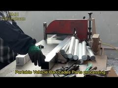 Il veicolo portatile barrica il processo lavorante della parte